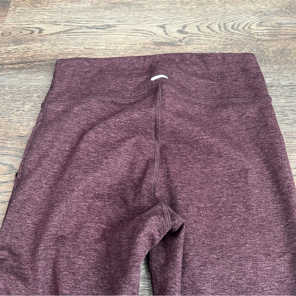 Aerie Chill Play Move Leggings Size Small Burgundy High Rise Jogger Pockets - Picture 4 of 8